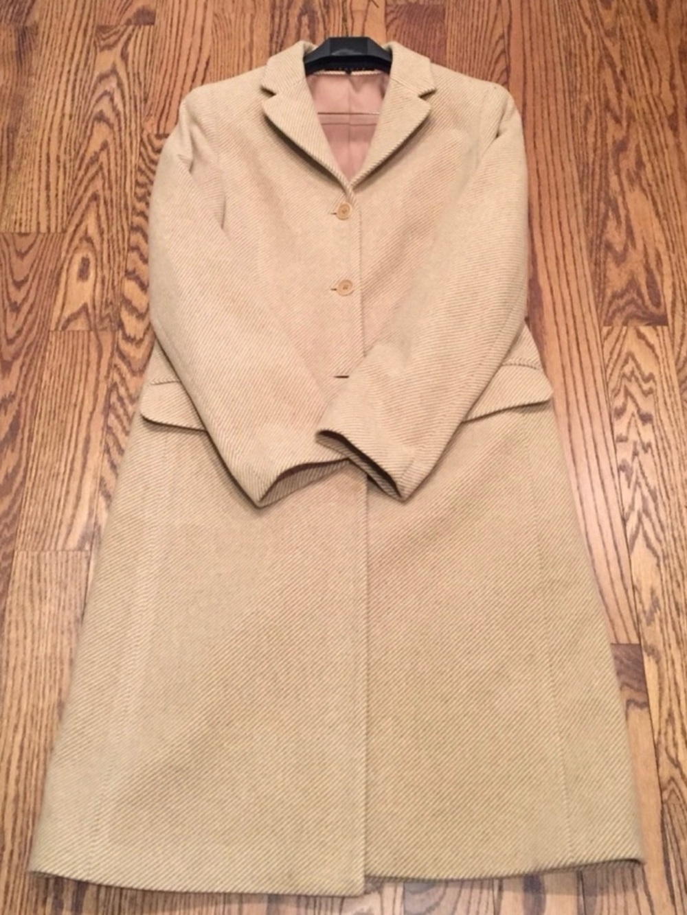 Theory Women's Cream/Tan Wool Pea Coat